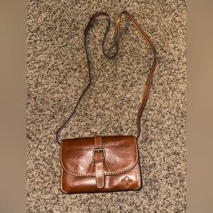 Patricia Nash Brown Leather Crossbody Bag (C261)
